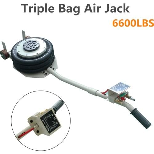 3T/6600LBS Pneumatic Car Jack Lift Triple Stage Bag Air Jack Tire Change Car Truck Wagenheber Fahrzeug Druckluft AIR JACK
