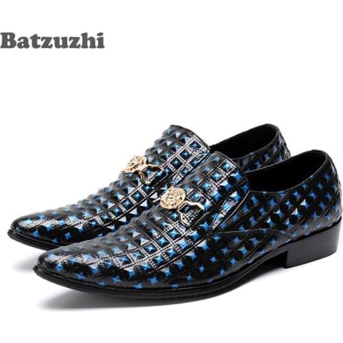Luxury Italy Brand Men Shoes 2018 New Handmade Men Leather Shoes Party and Wedding Men Dress Shoes Zapatos Hombre, Big US 6-12