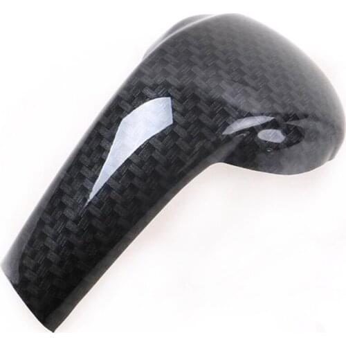 Carbon Fiber Car Gear Shift Knob Control Panel Gear Head Frame Cover Trim Sticker For Mazda Cx-5 Cx5 Cx 5 2018 2019 Accessorie