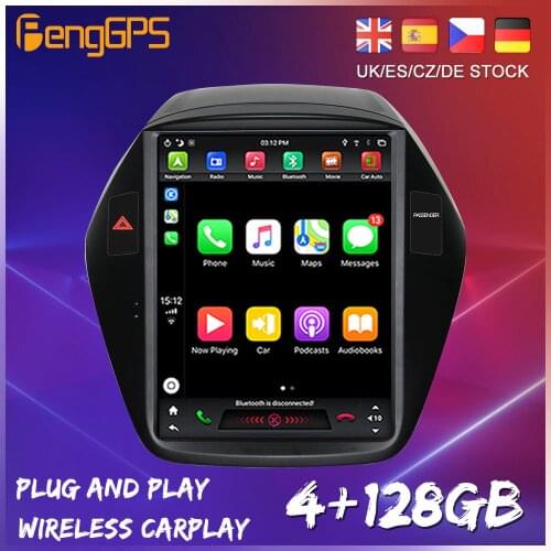 Tesla Style Android 9 For Hyundai Tucson 2 LM IX35 2009 - 2016 Car Radio Multimedia Video Player Navigation GPS Auto 2 din dvd