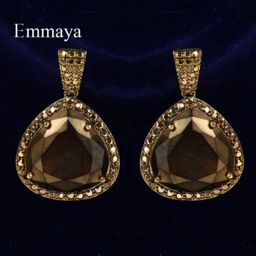 Emmaya New Fashion Design Coppery Restoring Ancient Ways Geometry Earring With Cubic Zircon For Women Elegant Jewelry In Party