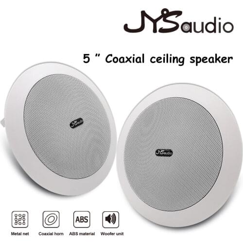 PA System Sound In wall ceiling Speaker stereo Audio 5Inch Flush Mount Home Theater Loundspeaker public address background music