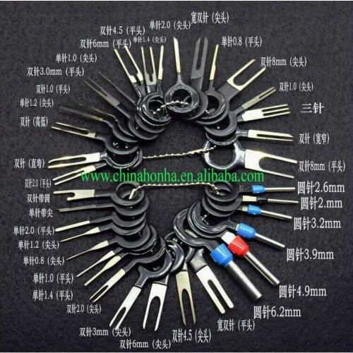 36 piece car plug terminal removal tool terminal needle retractor wire harness terminal push pin