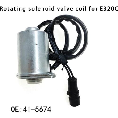 Excavator accessories for CAT320C/312/307 3066 engine rotary motor rotary solenoid valve round plug OE:4I-5674 4I5674