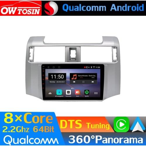 Qualcomm 8Core Android Car Media For Toyota 4Runner 4 Runner N280 2009-2020 GPS 360 Panoramic Radio CarPlay HIFI 4G WiFi HDMI