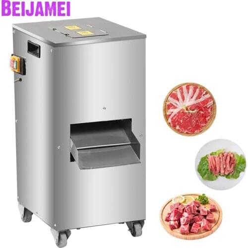 Beijamei 1500W 1800W Fresh Meat Dicer Cutting Machine/Commercial Electric Meat Slicer Mincer Cutter Price