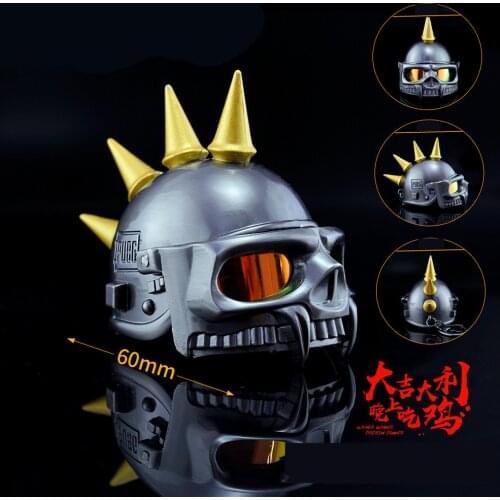 Game Playerunknowns Battlegrounds New Special Forces Helmet Cosplay Props PUBG Hells Knight Helmet Armor Key Chain Keychain