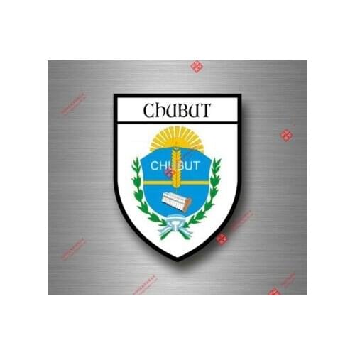Interesting Car Sticker Decal Souvenir Car Coat Arms Shield City Travel Argentina Chubut Car Decal Decoration Laptop
