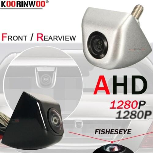 Koorinwoo Starlight AHD 1280P Car Rear view camera 170 Degrees Metal Black Silver White Reverse Night Vision Parking For Monitor