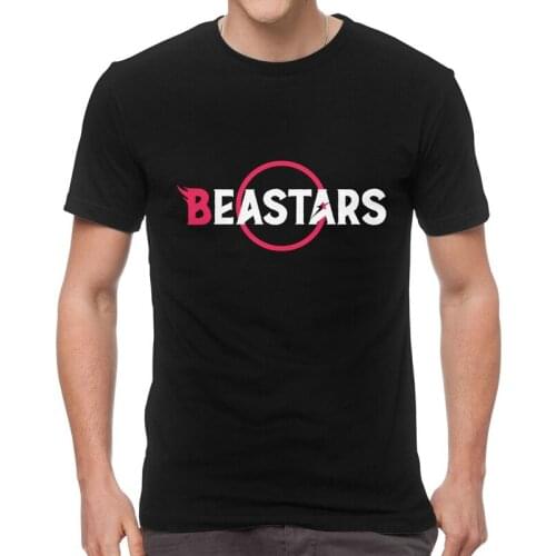 Beastars Tshirts Men Harajuku Tee Tops Cotton T Shirt Short Sleeve Furry Manga Anime T-shirts Gift Idea Clothing