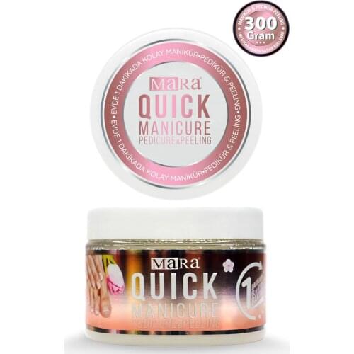 Mara Easy Manicure Pedicure Hand Foot Nail Peeling Natural Oil Soft Hands Nail Whitening Women Health Care Beauty Turkey 300 GR