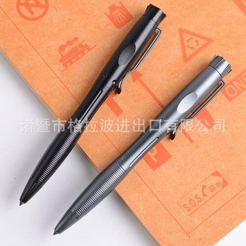 Aluminum alloy EDC outdoor high hardness write pen with tungsten steel head defense defense broken window survival tactical pen