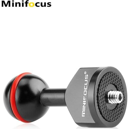 MINIFOCUS 1'' Ball Adapter with 1/4" Screw For Underwater Camera Arm Tray Diving Photography System