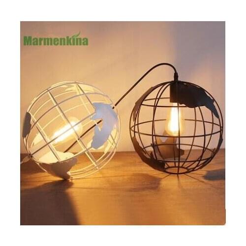 Nordic modern minimalist bar restaurant lighting creative iron art cafe pendant lamp globe round lights