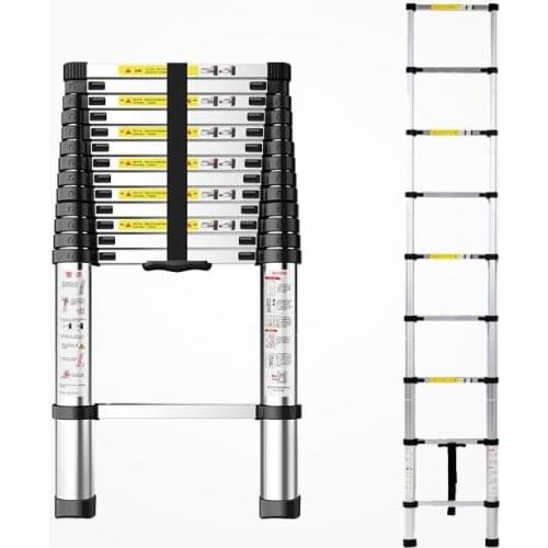 Aluminum Alloy Ladder Thickened Telescopic Ladder Household Folding Ladder Ladder Dormitory Elevator Escalator Engineering Ladde