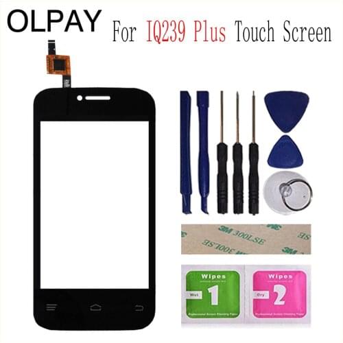 3.5'' Mobile Phone For Fly IQ239 Plus Touch Screen Glass Digitizer Panel Lens Sensor Tools Free Adhesive And Wipes