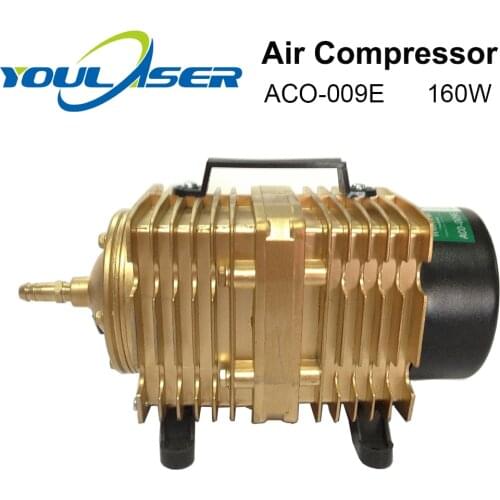 YOULASER 160W Air Compressor Electrical Magnetic Air Pump for CO2 Laser Engraving Cutting Machine ACO-009E