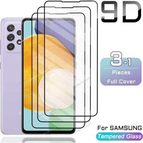 Tempered Glass For Samsung Galaxy A52 A72 A32 A21S Screen Protector A51 A71 A50 A22 A10 A30S M51 A12 M32 A41 A42 A 52 72 5G Film