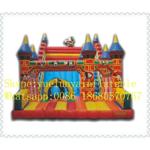 Factory direct Inflatable slide,Inflatable castle,Mickey Paradise Slides KY-16