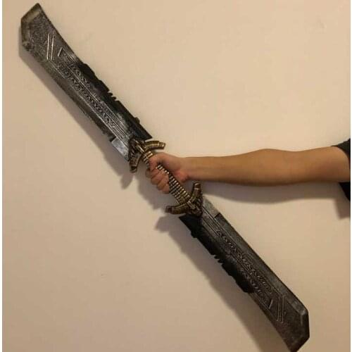 1.1 m long Double-Faced Sword Knife Cosplay Endgame Gauntlet Costume Halloween Props