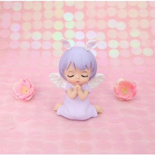 1pc Cartoon Angel Baking Cake Decoration Cake Ornament Angle Dessert Decor Desktop Ornament