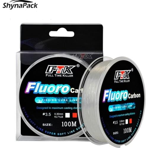 100M Transparent Nylon Fishing Line Japanese Durable Fluorocarbon Sea Fishing Line Wire Monofilament Carp Wire Leader Line