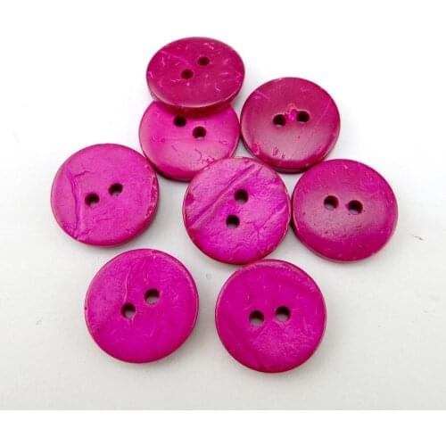 100PCS 15MM Rose Red Coconut Button Decorative Clothes Sewing Buttons Jewelry Charms Coat Accessory ccb-082