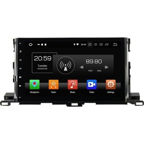 4GB+32GB Octa Core 10.1" Android 8.0 Car Radio DVD Multimedia for Toyota Highlander 2015 2016 2017 GPS WIFI Bluetooth USB DVR