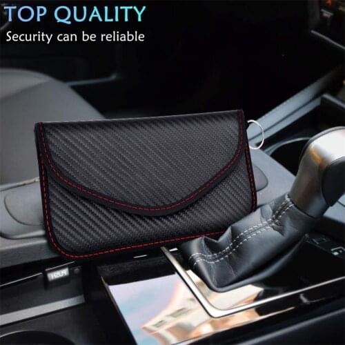 High Quality Signal Blocker Pouch For Car Cell Phone Car Keys Remote Control Shielding Bag Safe Signal Blocking Case Car Styling