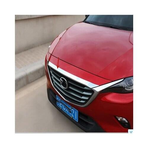 For Mazda CX-4 2016-2021 High-quality ABS Chrome hood trim tailgate decoration strip anti-scratch protection car accessories