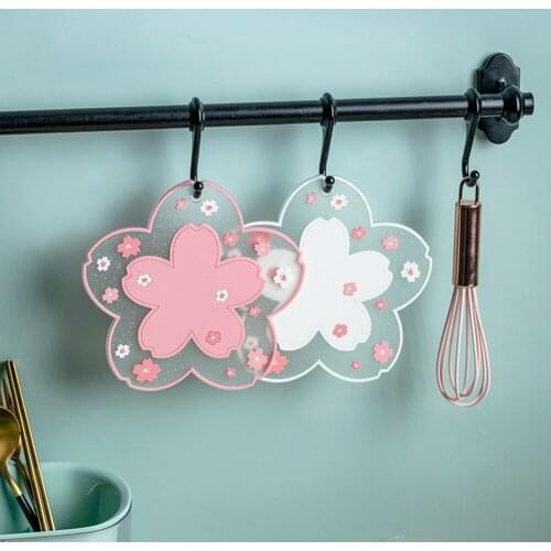 Home Decor Heat Resistant Placemat Heat Resistant Plate Mat Soft Glue Household Cartoon Dining Table Bowl Placemat