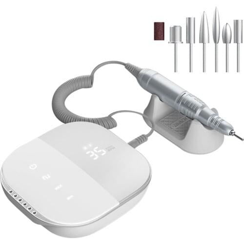 Electric nail drill 35000 RPM nail file, LED high-definition display, nail machine, nail drill, nail polisher, nail tool