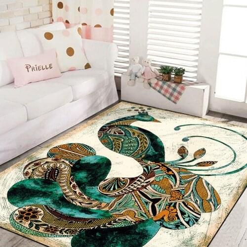 Zeegle Flannel Carpet For Living Room Anti-slip Carpet Bedroom Bedside Rugs Soft Kids Room Mats Office Chair Floor Rugs