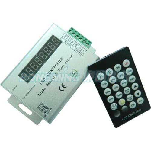 Intelligent Light Sensor Time Controlled Controller led controller 144W DC12V 24key 24hour time controller for led strip