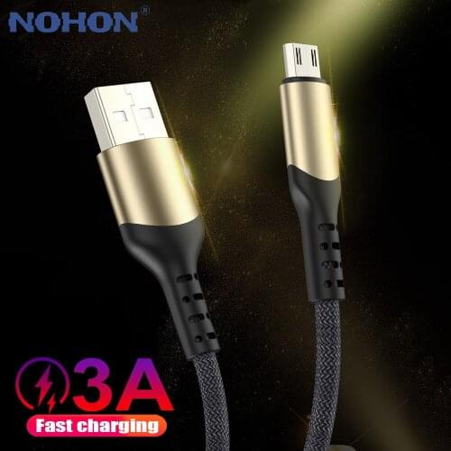 Micro USB Cable For Samsung Huawei Xiaomi Redmi Note 4 4X Android microusb Fast Charge Mobile Phone Cord 2m 3m Data Charger Wire