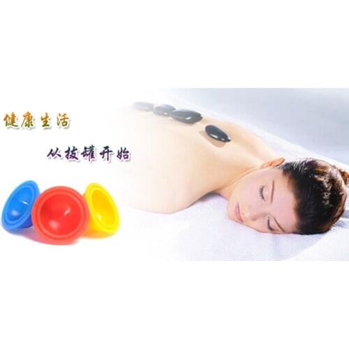 Chinese Silicon Cupping rubber set is with 12 cups for chinese medicine cupping therapy without fire medical silicone cup