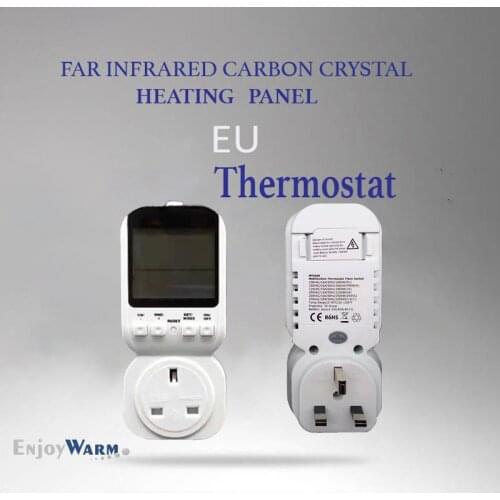 Temperature Controller Timer Socket Thermostat Infrared Panel Heater Parts With Timer Switch Sensor Probe Heating Cooling UK