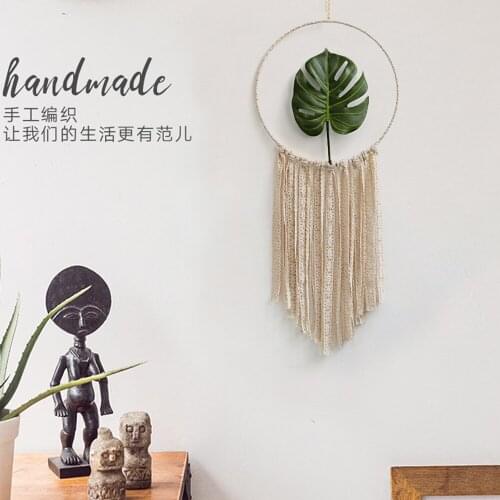Macrame Hanging Wall Tapestry Catcher Wall Hanging Decoration Pastoral Wall Plants Wall Dream Catcher Boho Decor