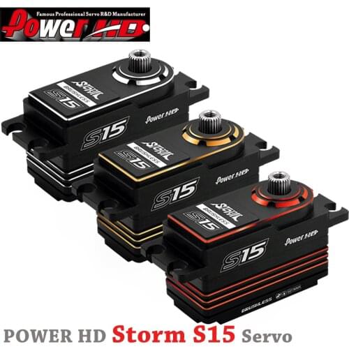 Power HD Storm S15/S25/S35 6.0-8.4V All-Metal Race-Grade Brushless Digital Servo For RC Car Fxed Wing Off-road Vehicle Drone Toy