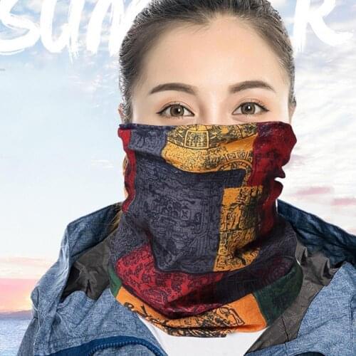 Outdoor Sports Cycling Soft Dust Proof Printing Headwear Neck Face Cover Scarf Neck Face Cover