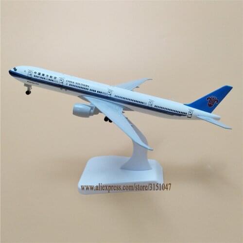 Alloy Metal Air China Southern Airlines Boeing 777 B777 Airplane Model Airways Plane Model W Wheels Diecast Aircraft Gifts 19cm