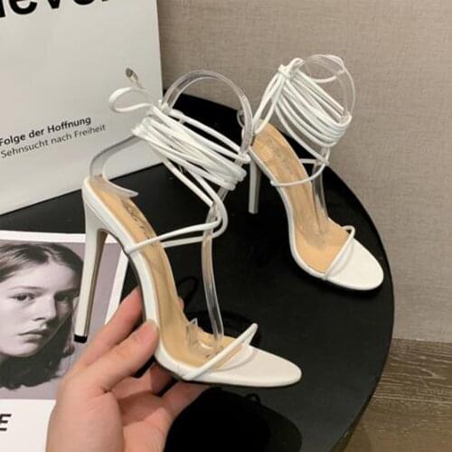 New Classic Thin High Heel Women Sandals Solid Color Wpumps Shoes