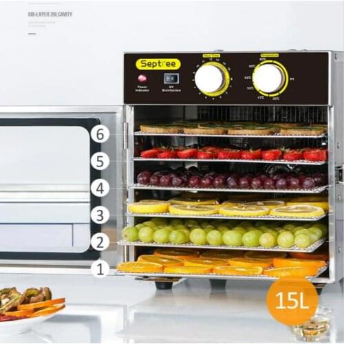 6-layer stainless steel Dried fruit machine Household Food dryer fruit and vegetable pet meat Food dehydration dryer