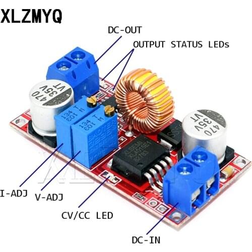 Original 5A DC to DC CC CV Lithium Battery Step down Charging Board Led Power Converter Lithium Charger Step Down Module XL4015
