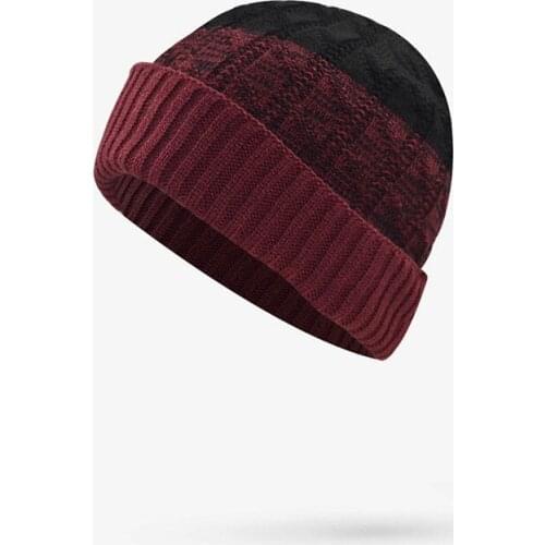 Vintage Knitted Women Hats Beanie Hat Men Beanies Cap Solid Color Unisex Caps Winter Warm Hat Tide Bonnet All-match Streetwear