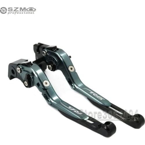 For YAMAHA YZFR6 YZF-R6 YZF R6 2005-2016 2014 2013 Motorcycle Folding Extendable Adjustable Brakes Clutch Levers With LOGO CNC