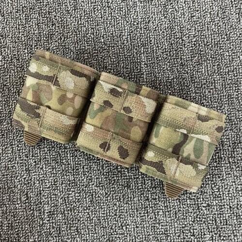 Tactical 5.56 Triple Magazine Pouch Gear Military Airsoft Combat Multicam Molle Mag Ammo Pouch Hunting Toolkit Ammo Clip Bag