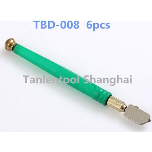 Talentool free shipping hand use oli roller Toyo type Glass Cutter carbide tip glass cutter 6pcs/lot