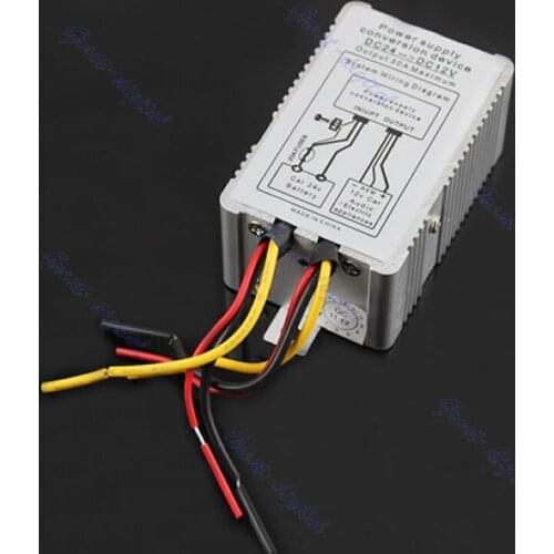 24V to 12V DC-DC Conversion Device Car Power Supply Inverter Converter 30A dropship
