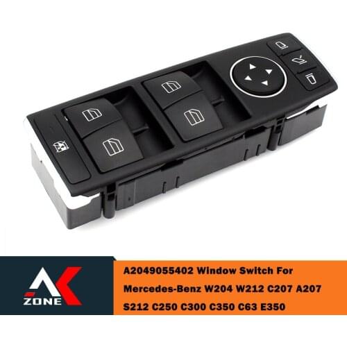 High Quality Electric Power Master Window Switch Button For Mercedes-Benz W204 W212 C207 A207 C E Class 2049055402